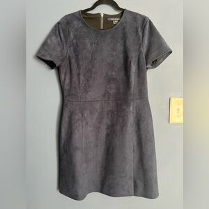 French Connection Faux Sued Mini Dress (Navy)